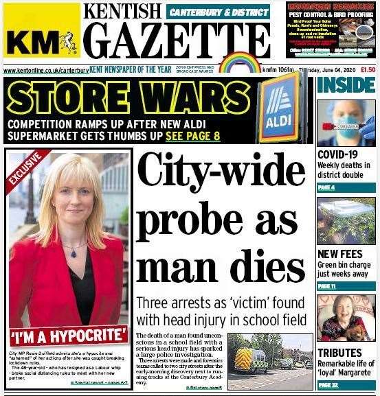 How the Kentish Gazette - KentOnline's sister paper - reported the launch of the investigation last year