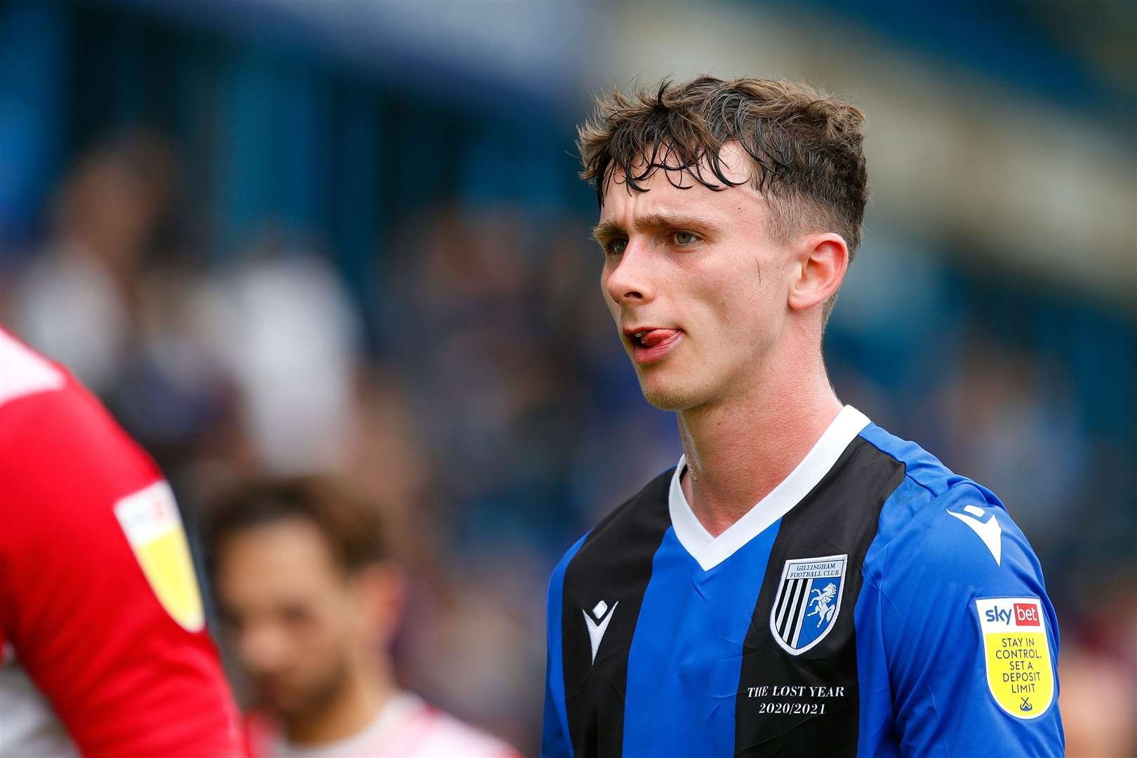 Dan Adshead came off the bench for Gillingham on Saturday after being dropped from the eleven Picture: Andy Jones