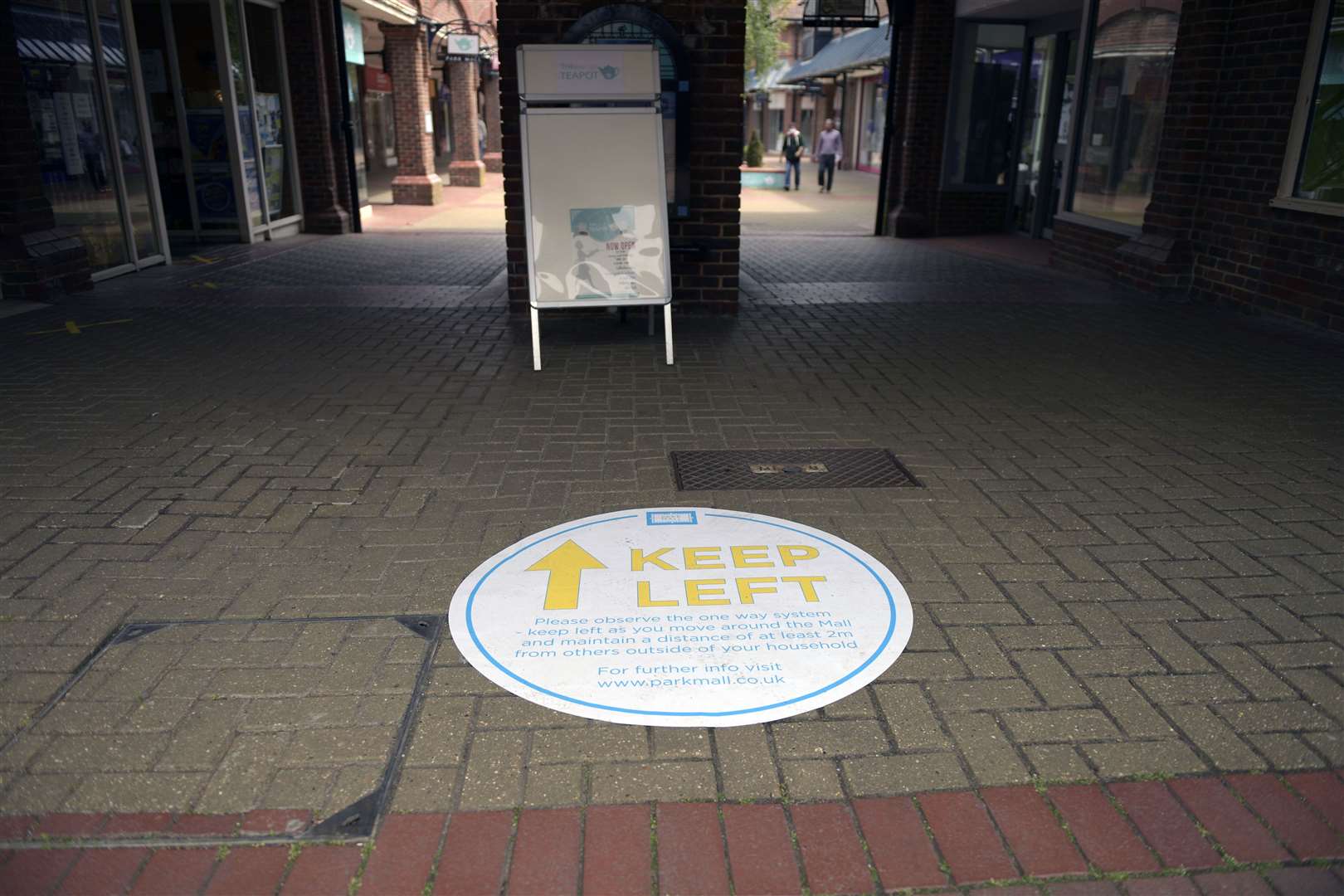 Park Mall has signs showing which direction shoppers are meant to walk. Picture: Barry Goodwin
