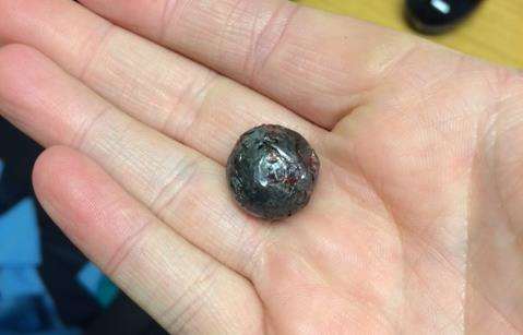 The ball bearing the cat was shot with. Picture: RSPCA (7463953)
