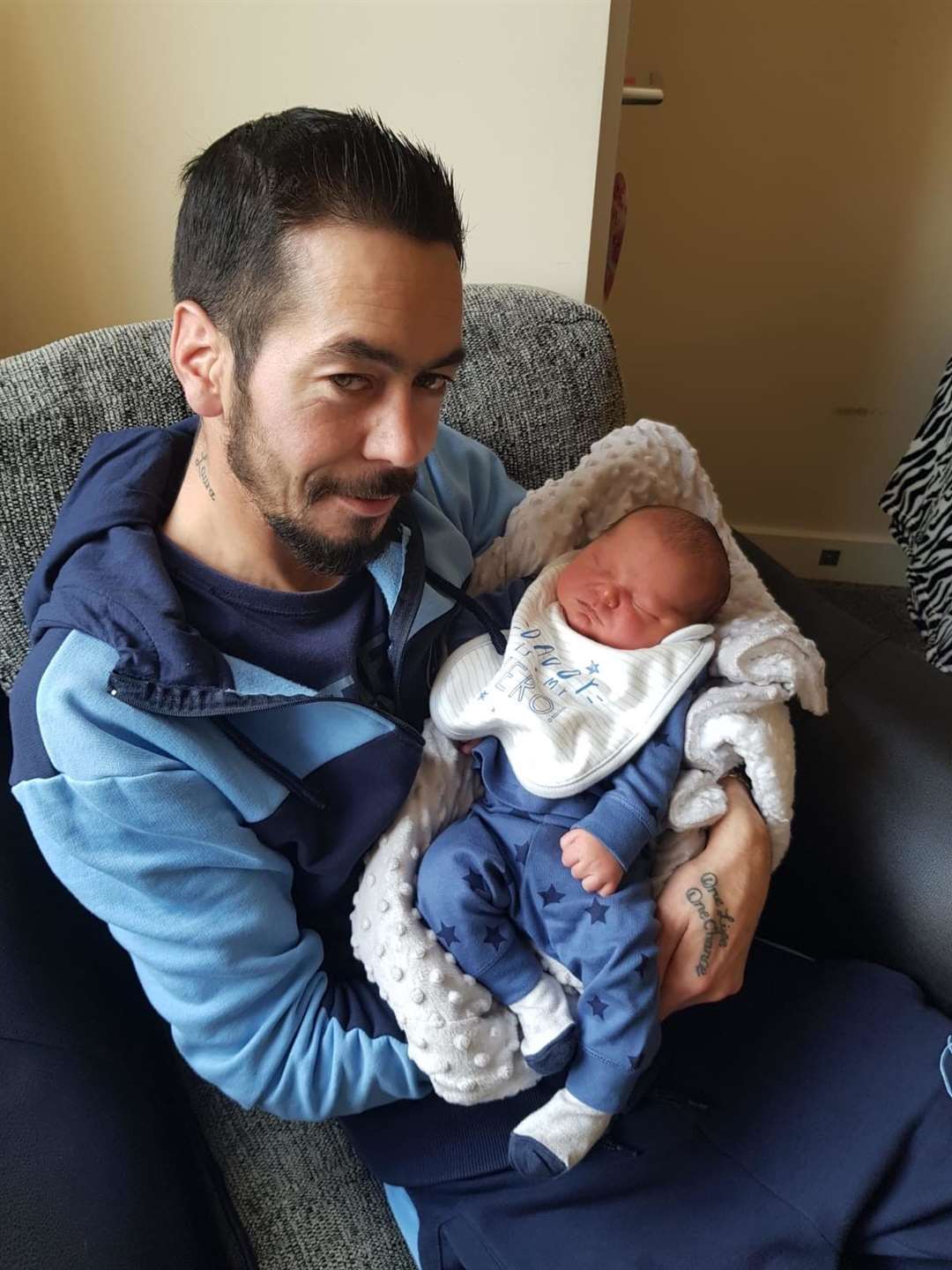 Vlado Gavrilescu with baby Luchii