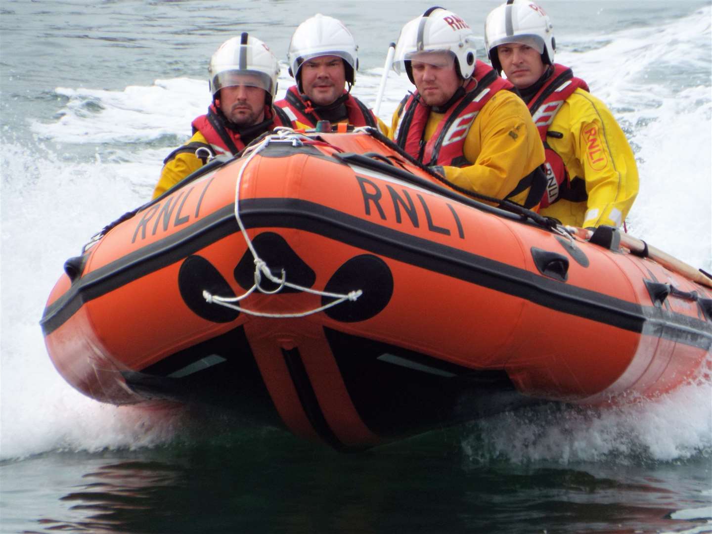Sheerness inshore lifeboat and crew. Picture: RNLI