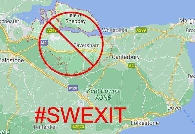 The 'Swexit' petition calls for hard borders and checks on the border of Swale