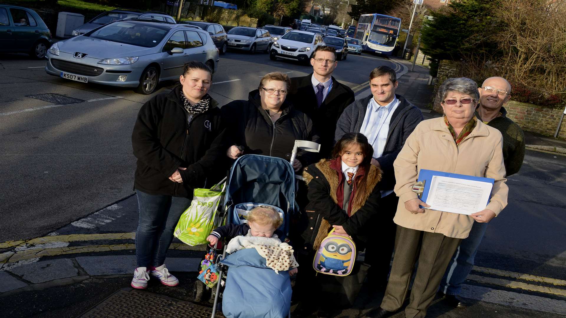 Campaigners calling for traffic calming on Barton Road and Frith Road, Dover.
