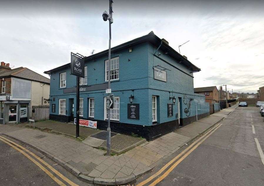 Police were called to a disturbance near the Rose pub in Northfleet. Photo: Google