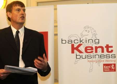 KCC leader Paul Carter speaking about the 'Backing Kent Business' campaign