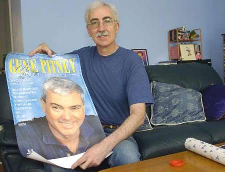 Tour musician Adrian Brown with his signed poster of Gene Pitney. Picture: PHIL HOUGHTON