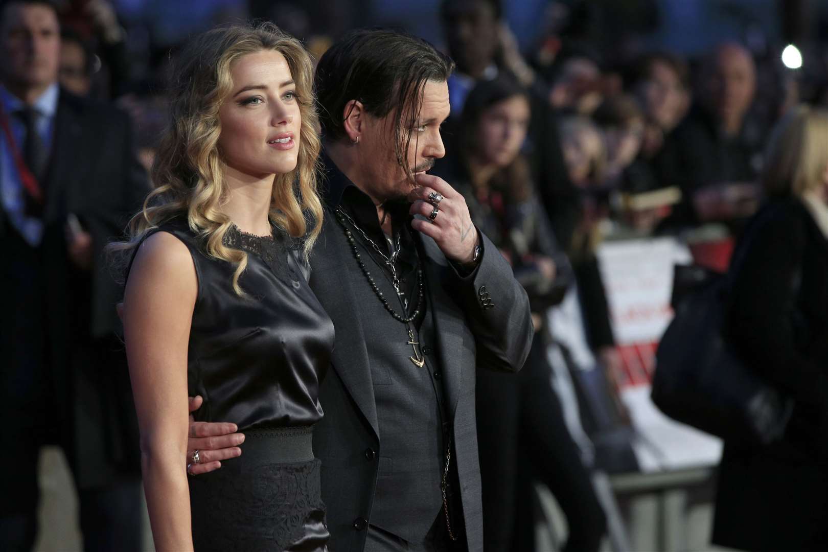 Amber Heard and Johnny Depp married in Los Angeles in February 2015 (Jonathan Brady/PA)