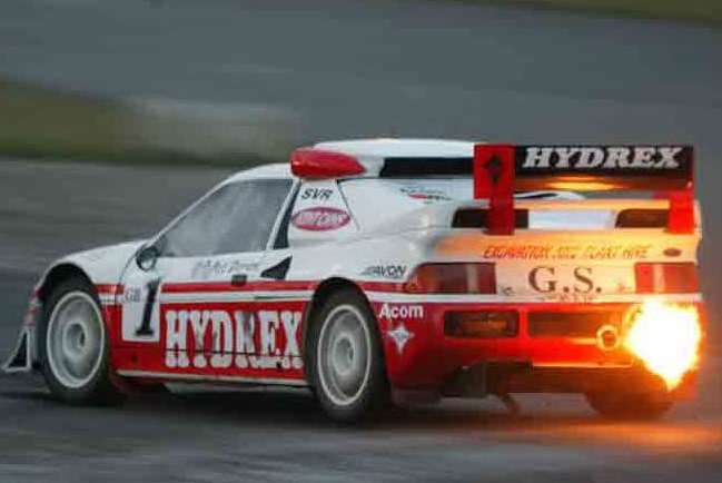 Lydden Hill owner Pat Doran in action at Brands Hatch in his Ford RS200