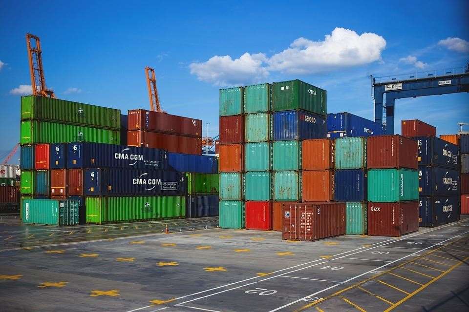 Cargo Containers Business Crate Freight Export. (44878438)