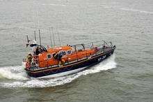 Margate RNLI's all-weather lifeboat heads out to sea