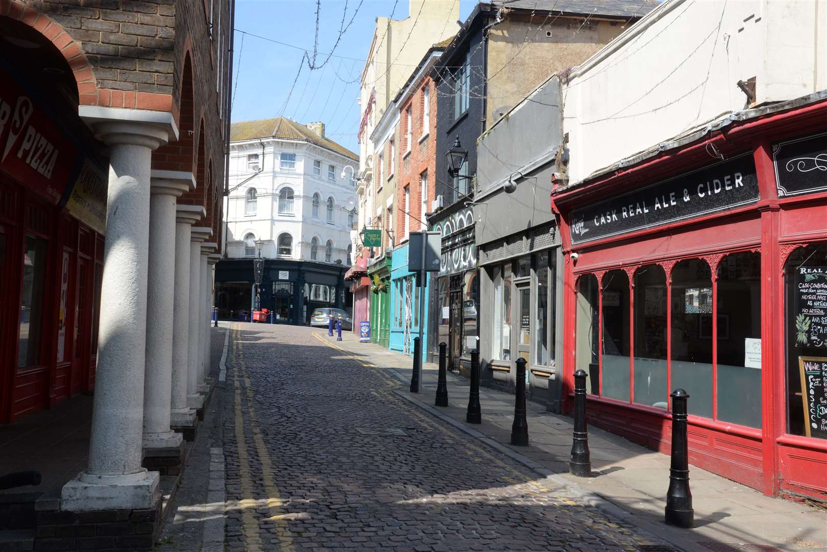 Folkestone town centre in April. Picture: Chris Davey