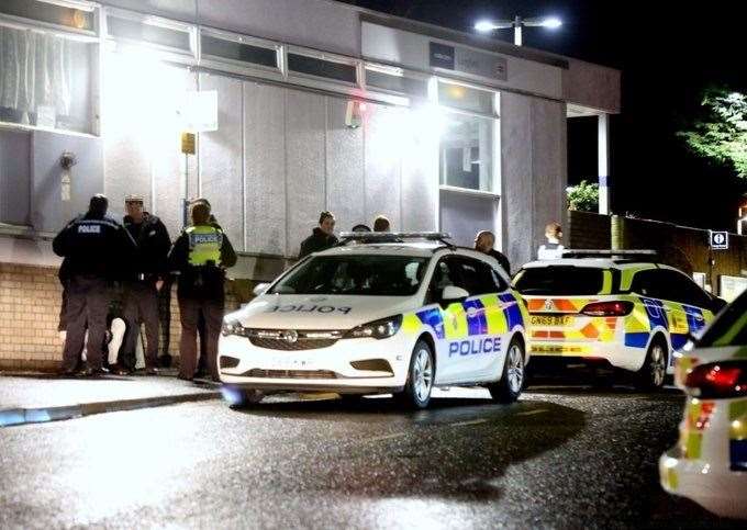 Emergency services were called to Longfield Railway Station after concern for a man's welfare. Picture: UK News In Pictures