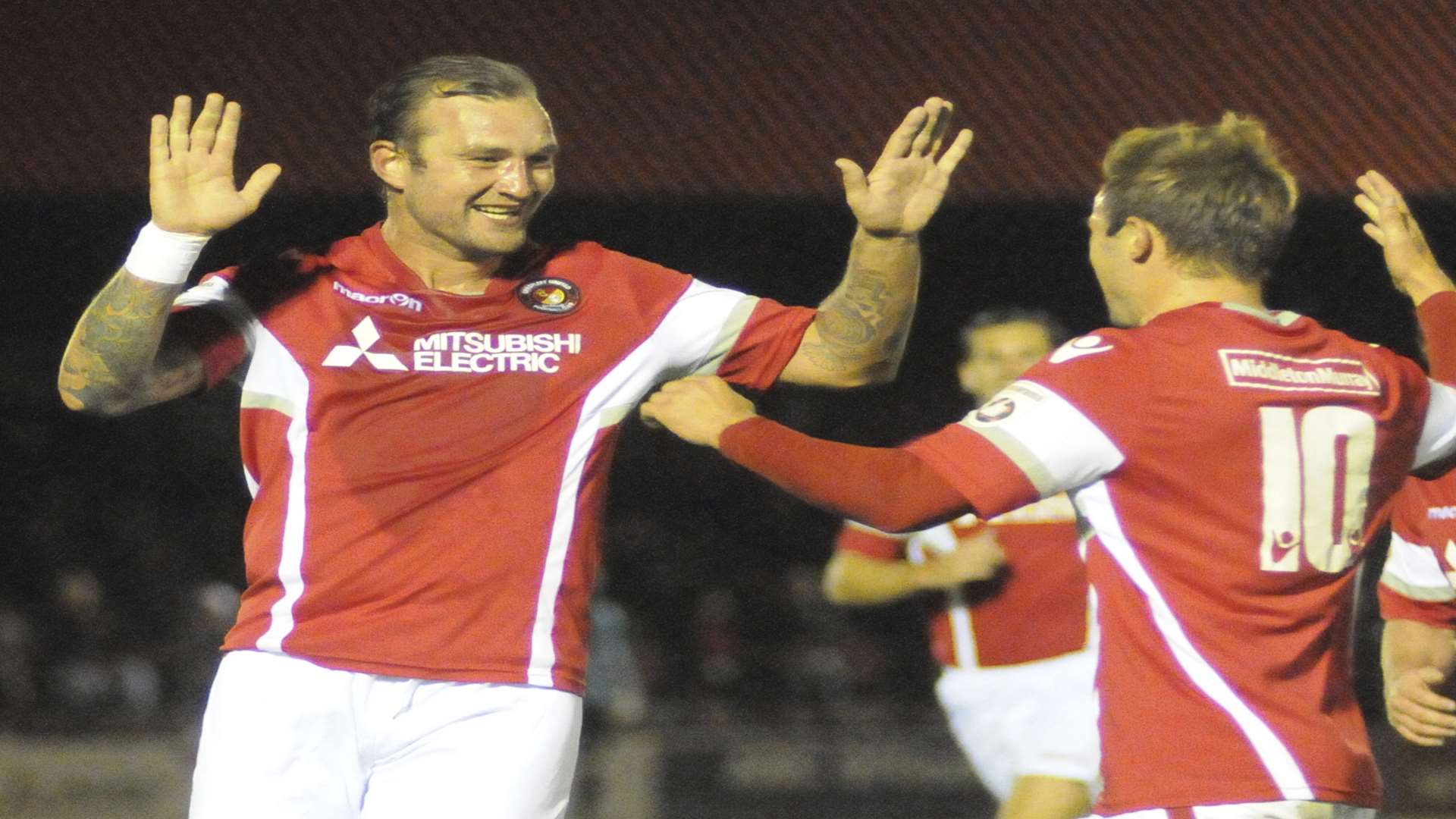 Danny Kedwell's goal at Whitehawk was his 13th of the season Picture: Steve Crispe