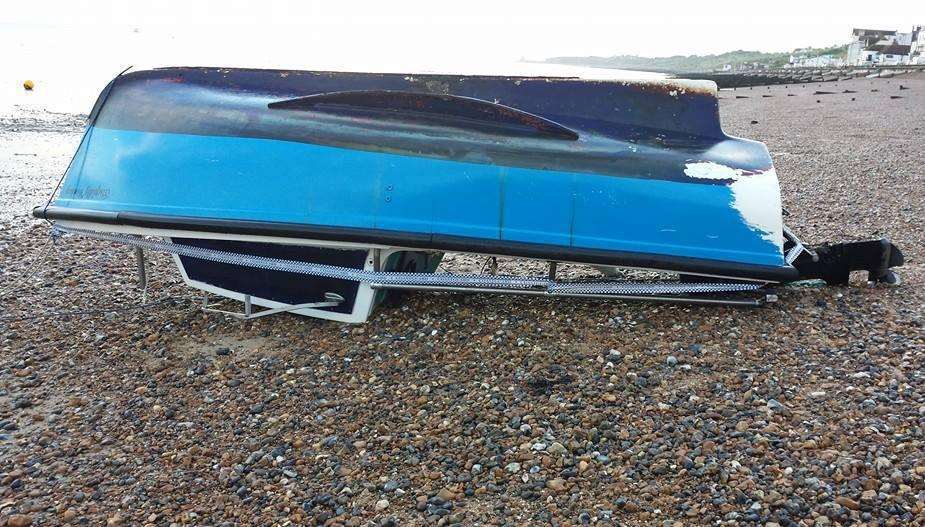 The vessel was secured on Herne Bay beach, but the owners have not yet been found