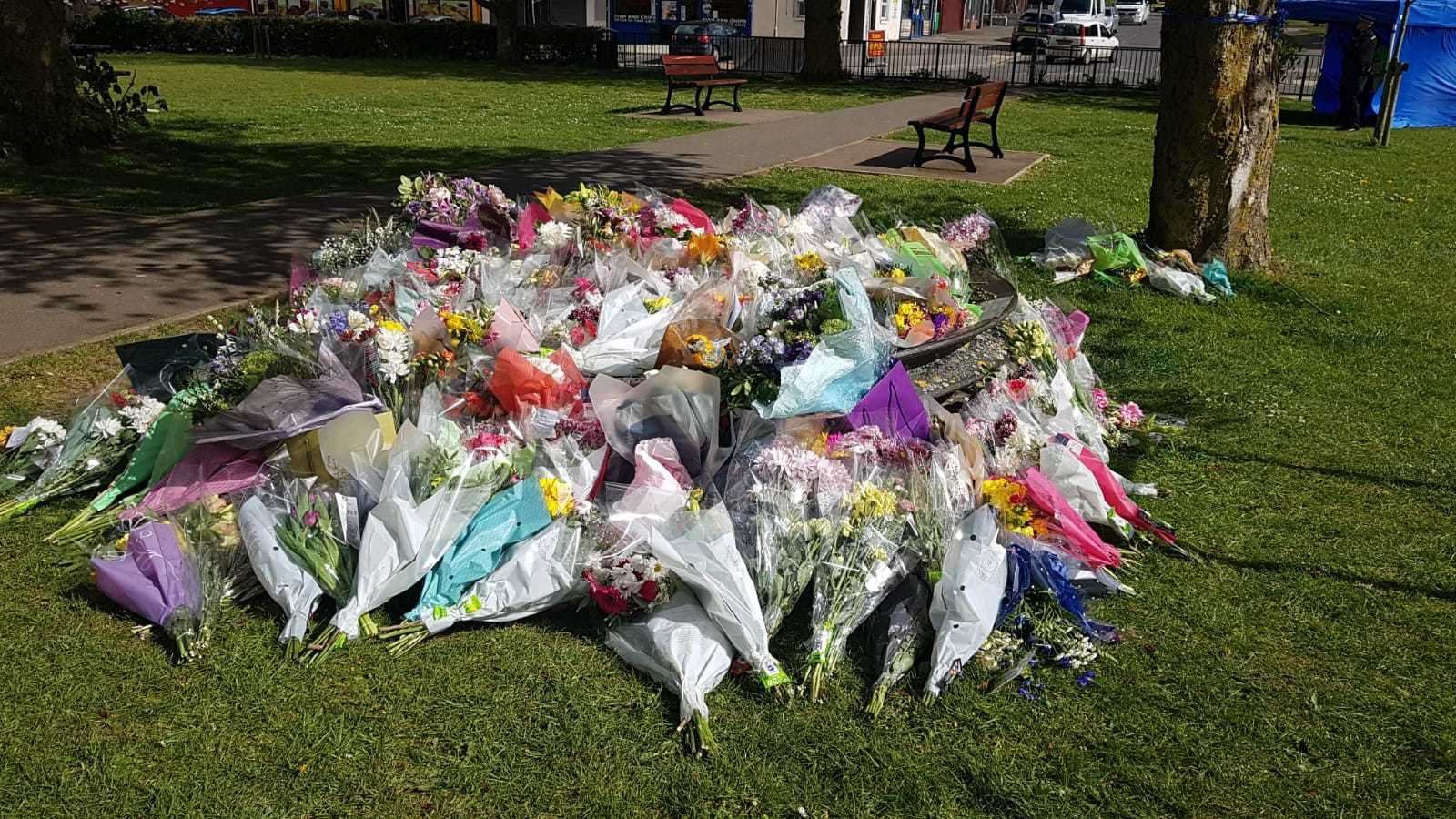 Flowers left in Aylesham for PCSO Julia James