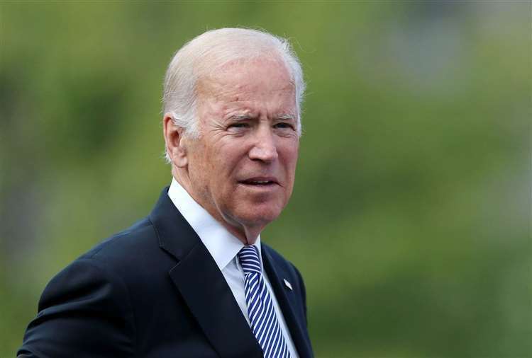 Joe Biden is standing for the Democrats Picture: Niall Carson/PA