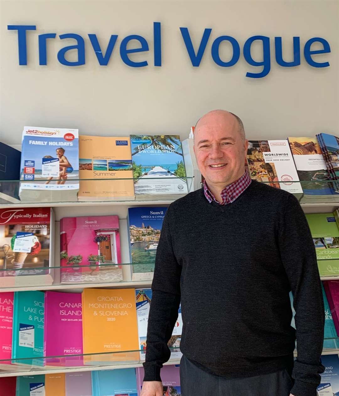 Andrew Baker, the director at Travel Vogue Ltd in Meopham says there is no hope of a summer holiday abroad