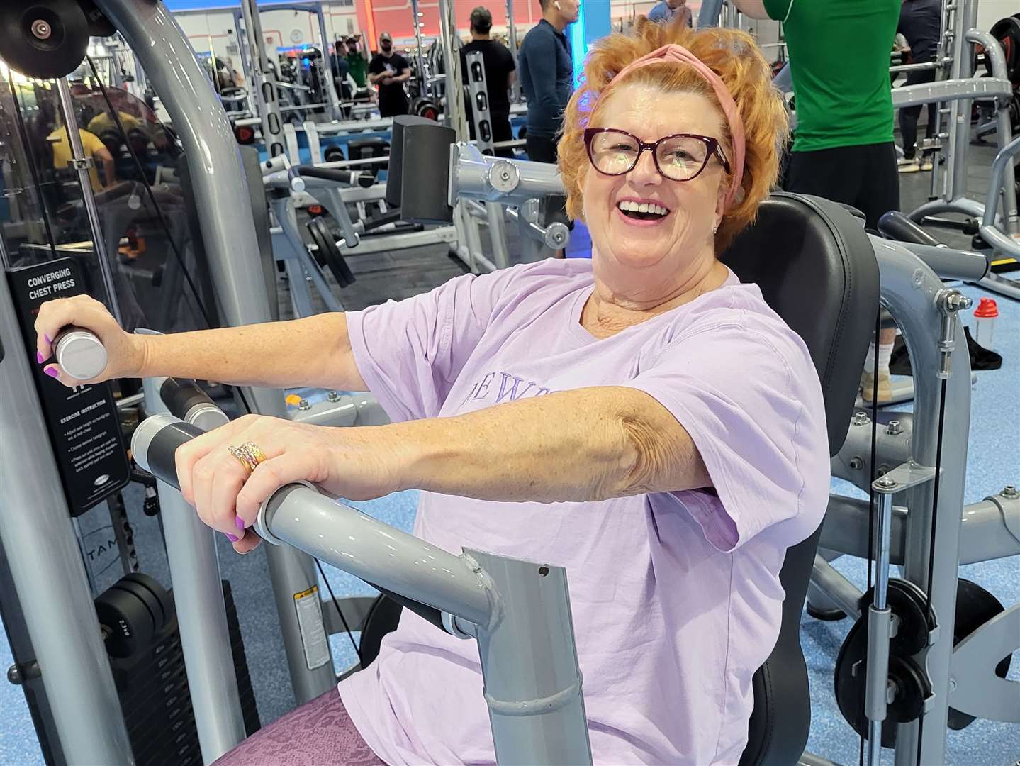 Belle Gray, from Ramsgate, is still fond of exercise despite her change in taste in snacks