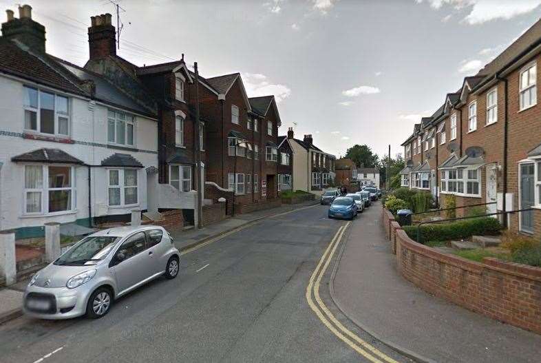 The incident is said to have taken place in an alleyway off Gordon Road, Wincheap. Picture: Google Street View