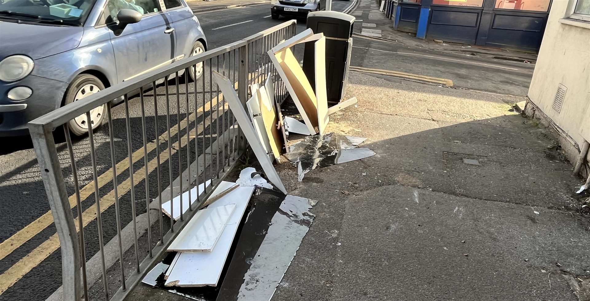 Rubbish left on Luton Road, Chatham