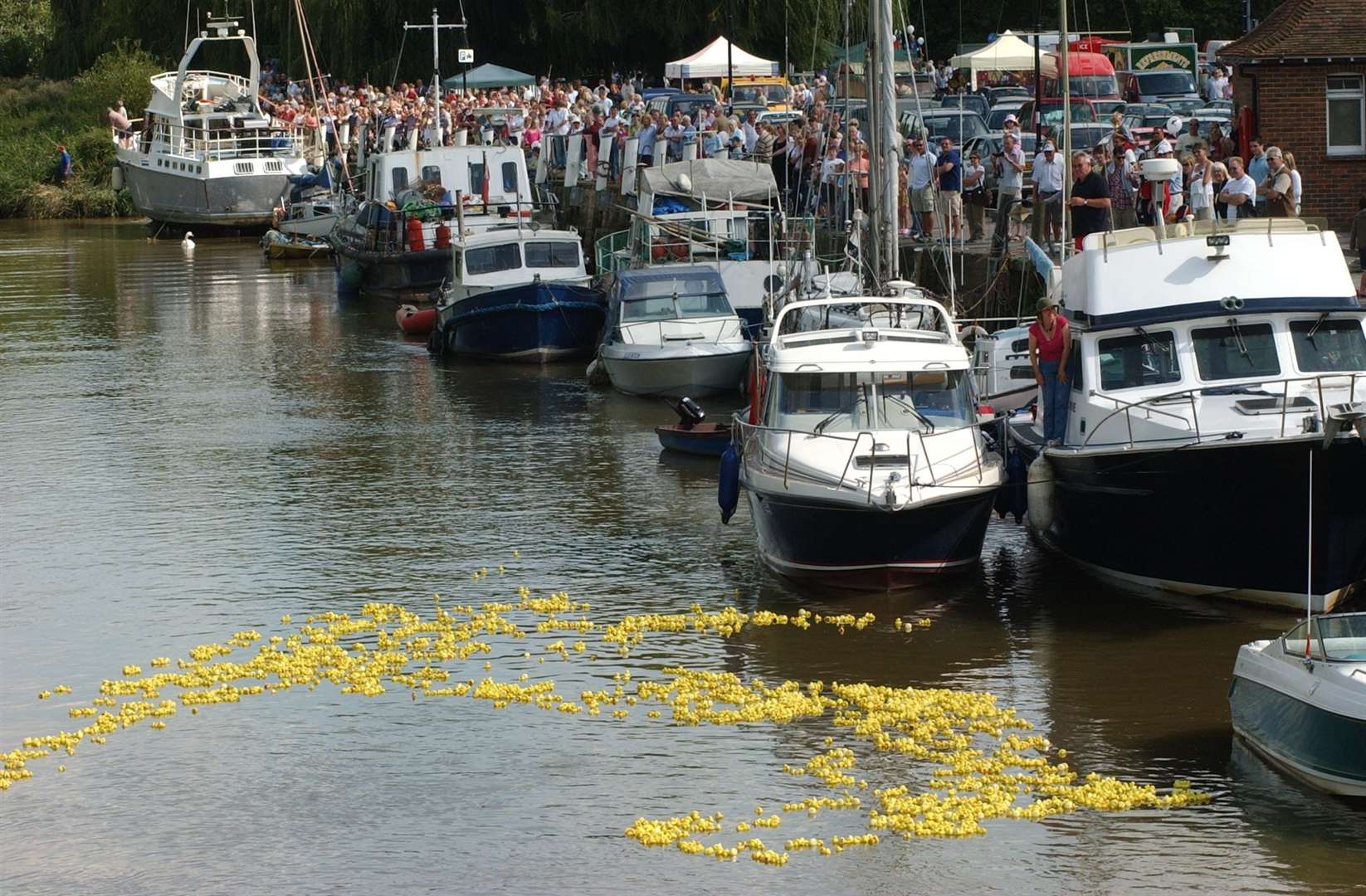 The Rotary Duck Race, which attracts crowds along the Quay, has been postponed for a second year running Picture: Terry Scott
