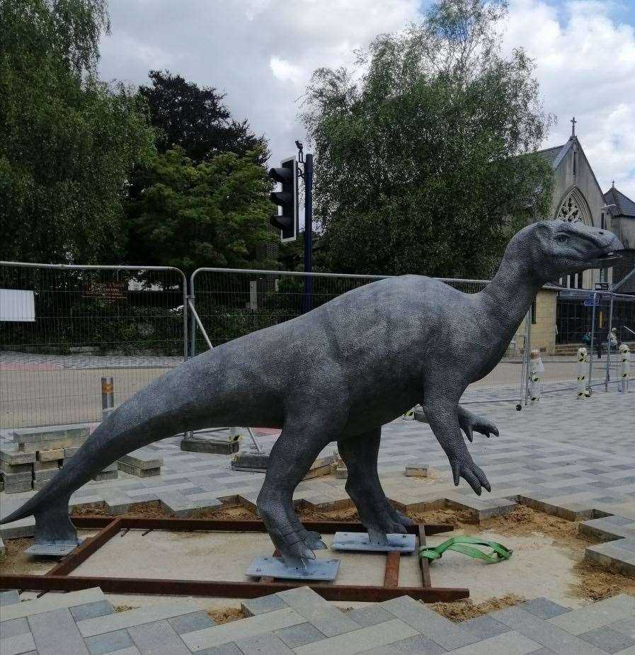 The Mantellisaurus at Maidstone East