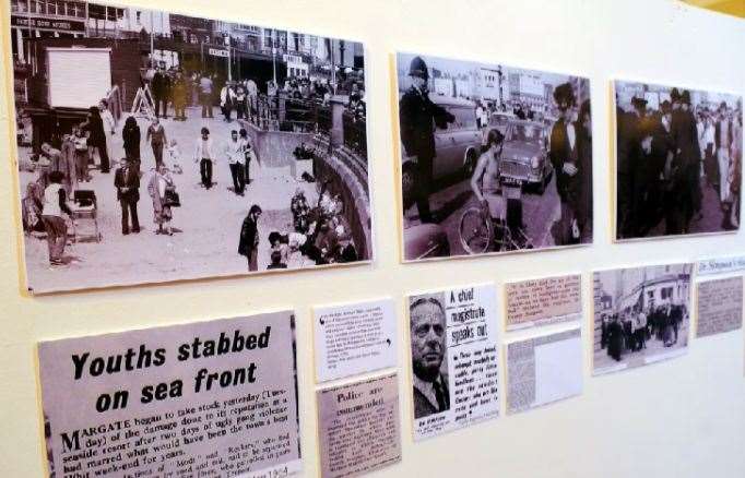 Scenes from an exhibition marking the Mods and Rockers at Margate Museum in 2012