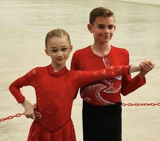 Herne Bay United's Lucia Fairbrass and Lewis Hackman were crowned Mini Couples Dance champions at the British Roller Skating Championships