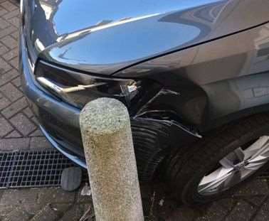 Jordon Norton crashed into a bollard after fleeing from police in Sheerness