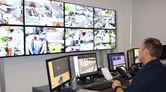 The Dover district’s CCTV control centre. Pictures: Dover District Council