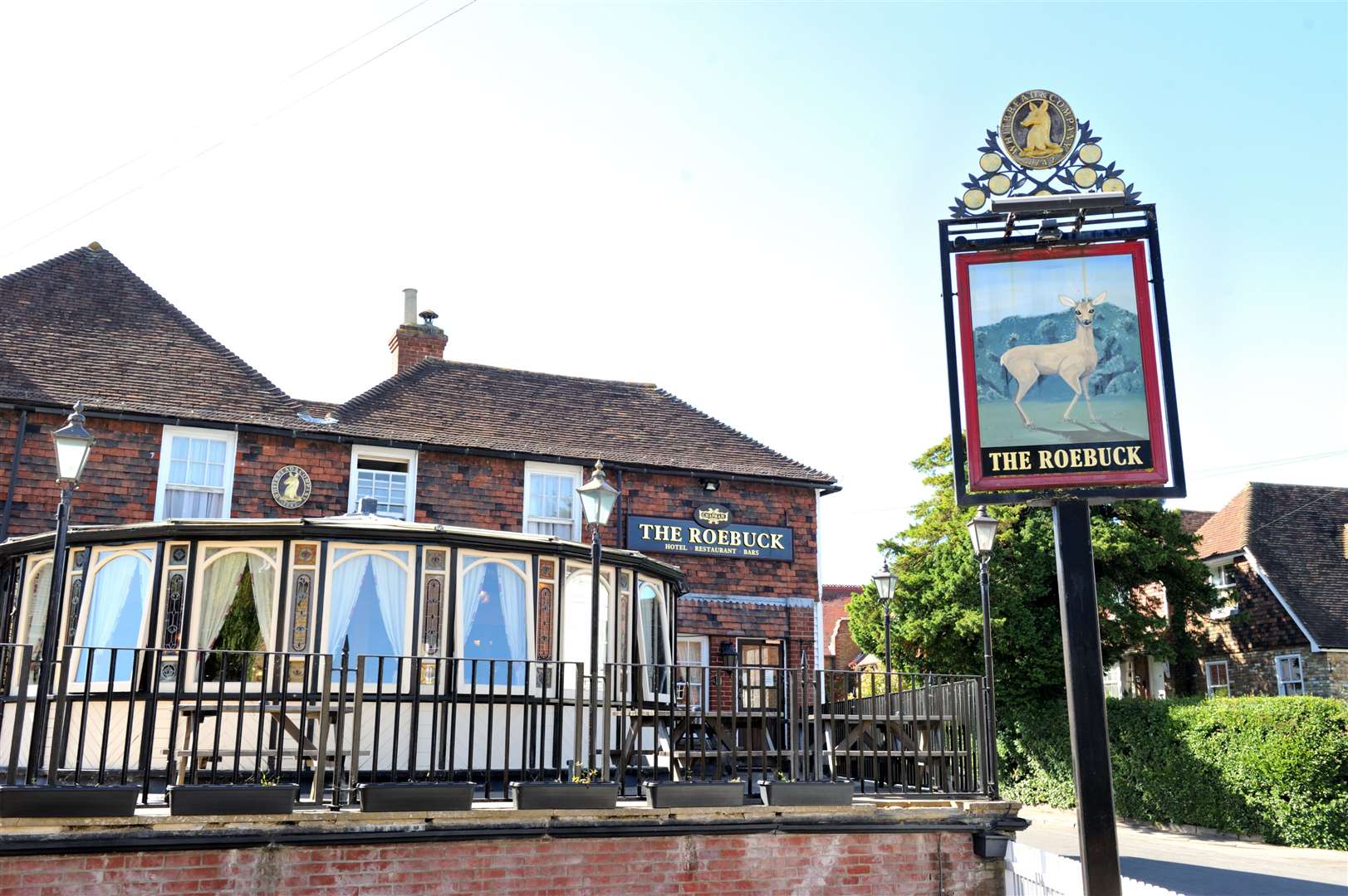 The Roebuck Inn is the only pub in the village