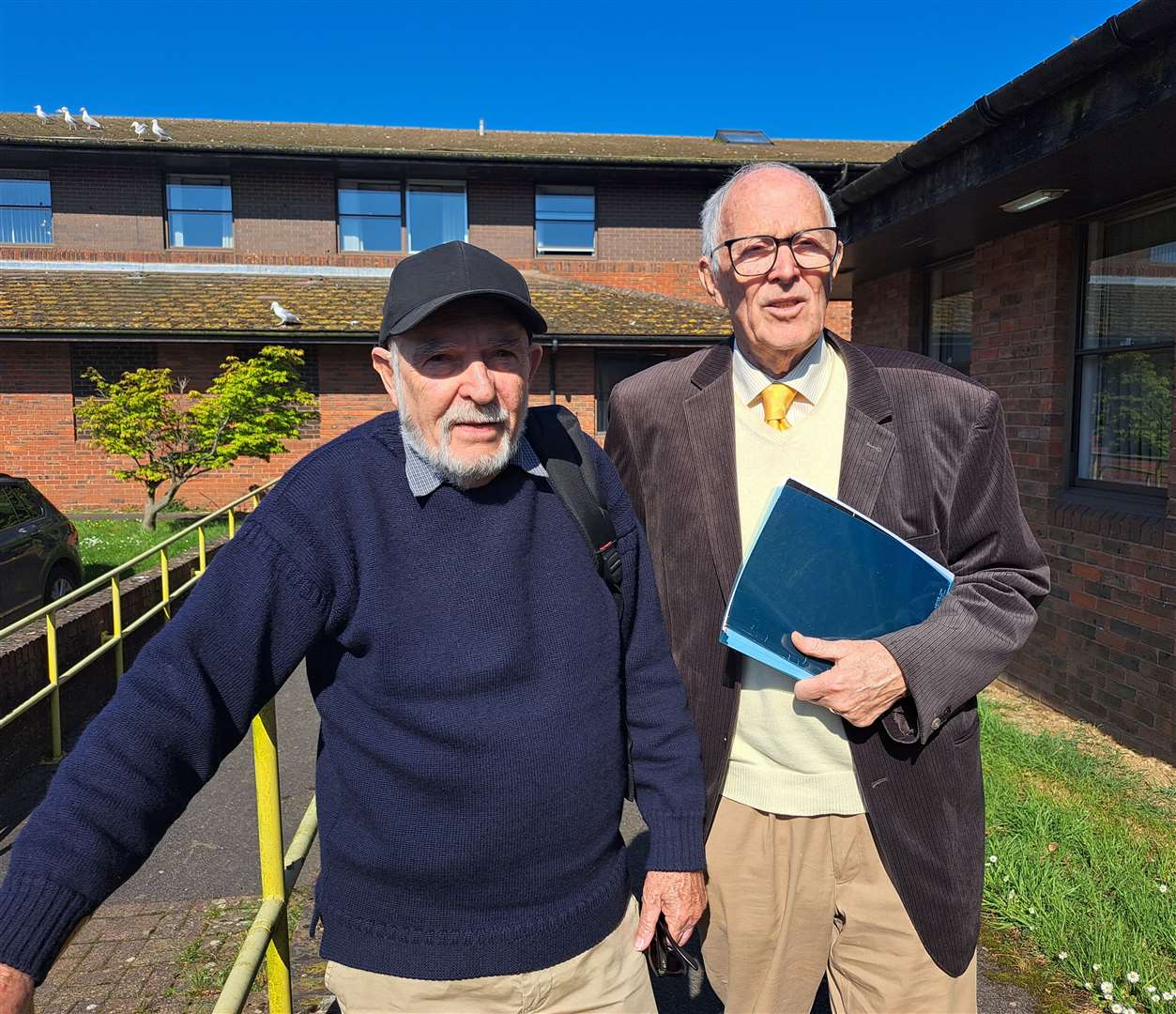 Tony Grist, left, and Christopher White, two opponents to the alcohol licence application to Dover District Council by Walmer Adventure Golf