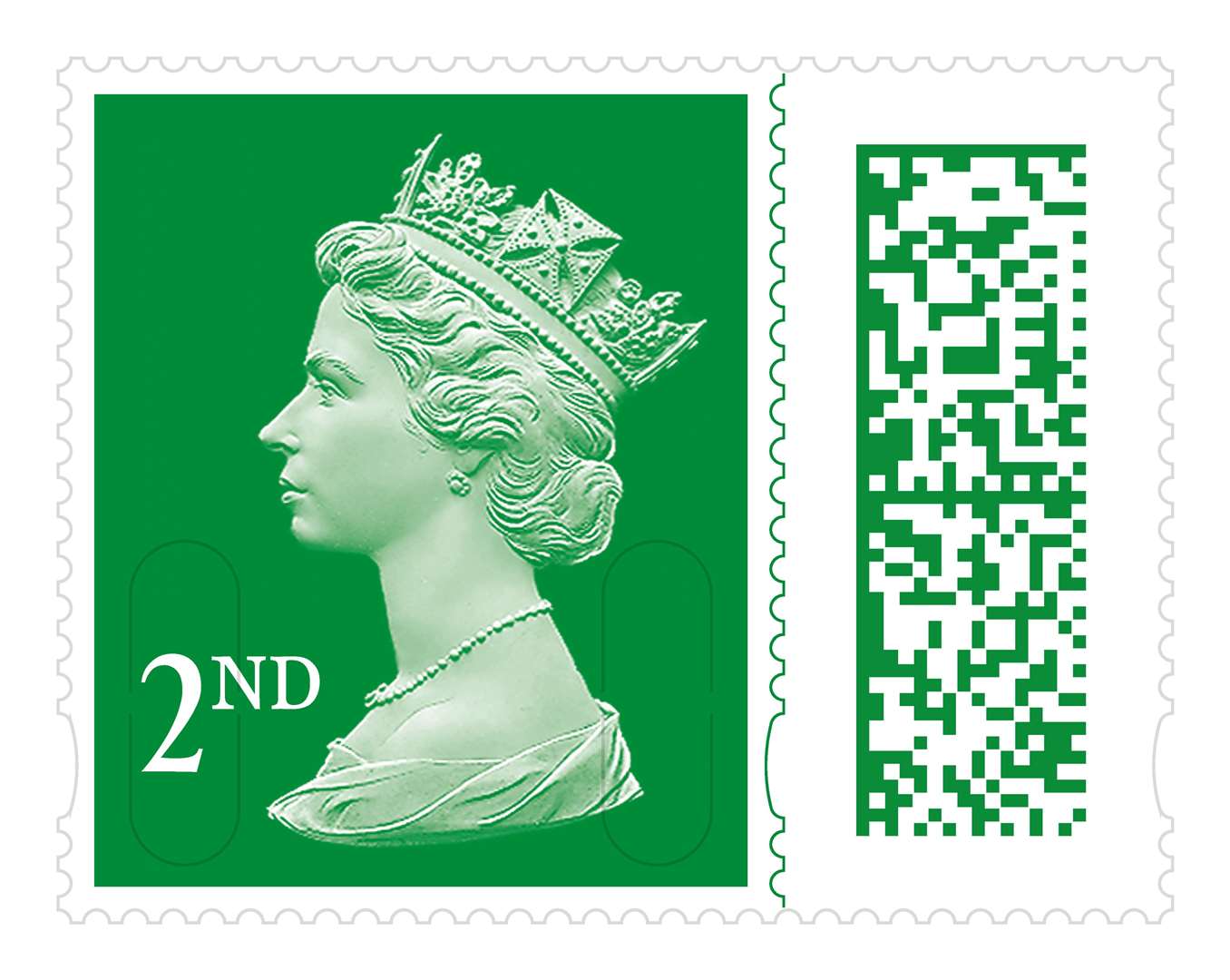 The digital barcode will match the colour of the stamp