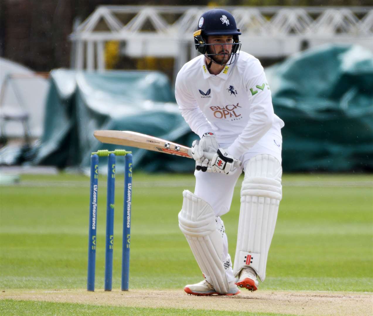 Ollie Robinson is captaining Kent at Essex in the absence of Jack Leaning and Sam Billings. Picture: Barry Goodwin