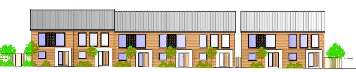 How Cedar Court on the tennis courts of Woodcoombe Sports and Social Club, Murston, will look