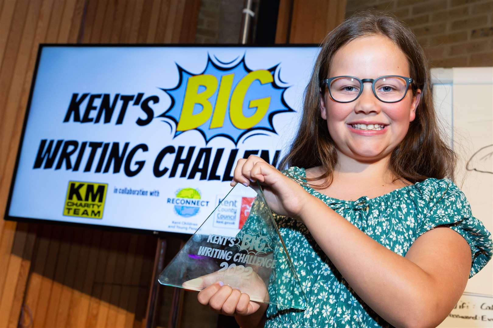 Overall Key Stage Two winner Lucy Hartridge of Sandling Primary School, Maidstone
