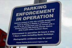 A parking enforcement notice at The Bridge, Dartford
