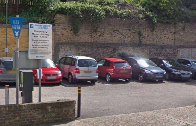 Overy Street car park is among the council sites which will see charges return. Picture: Google