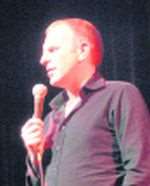 Comedian Simon Evans performs at the launch night of a new comedy club at the Hazlitt Arts Centre, Maidstone