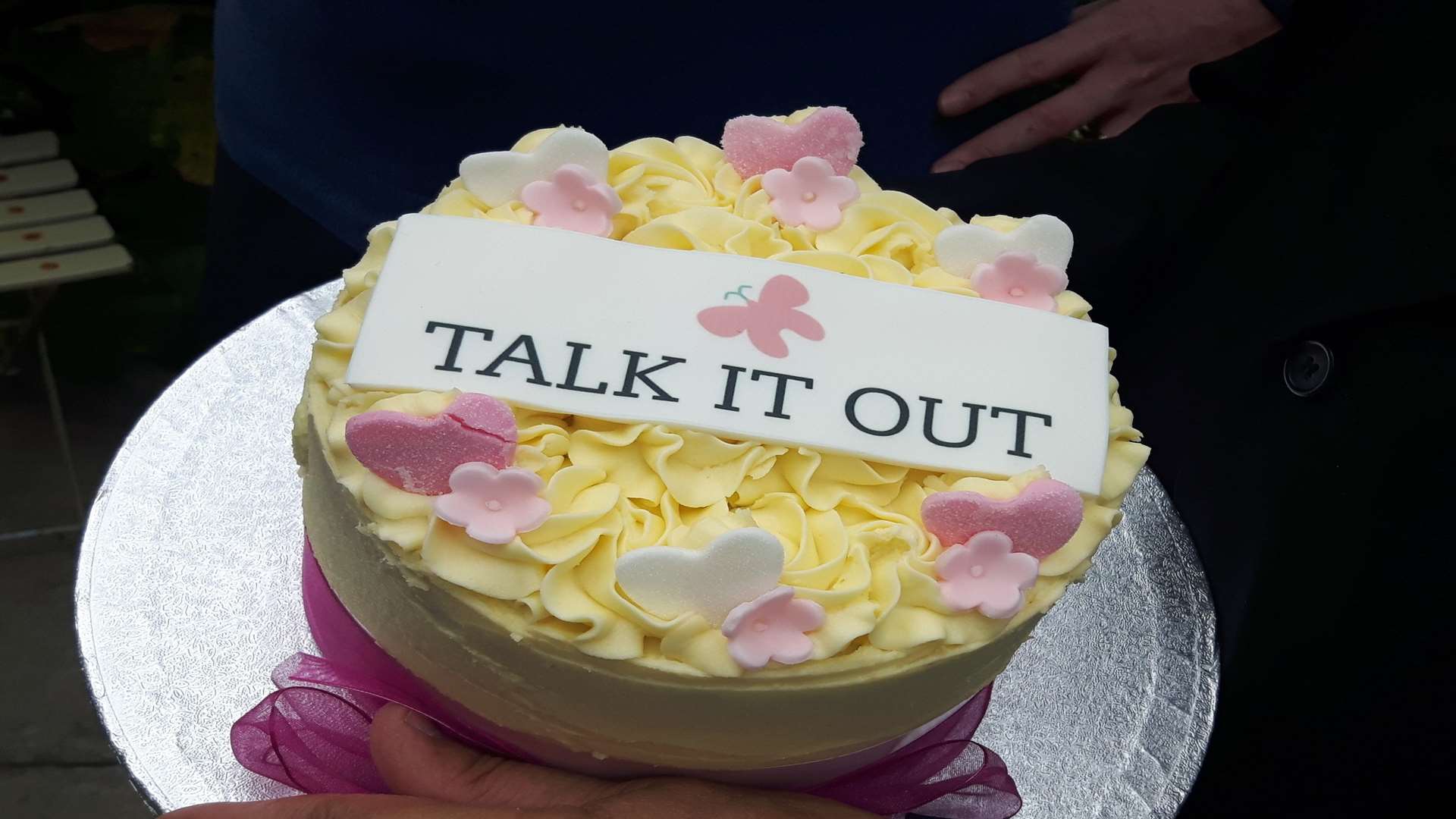 A slice of cake was the only way to celebrate the news