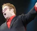 LEGEND: Sir Elton in full voice at the hop farm. Picture: GARY BROWNE