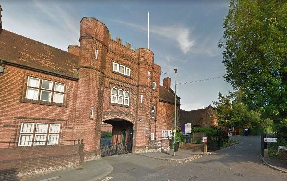 Students at Maidstone Grammar School are self-isolating Photo: Google