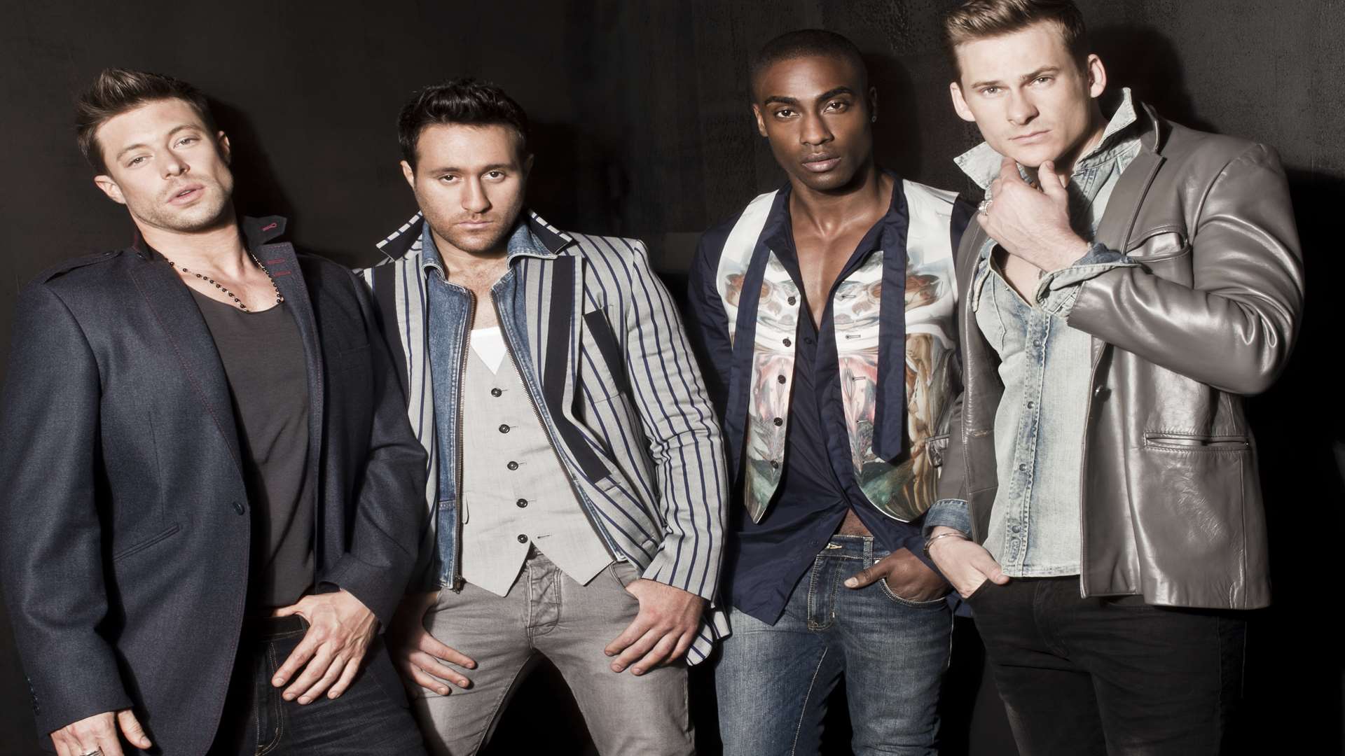 From left to right: Duncan James, Antony Costa, Simon Webbe and Lee Ryan