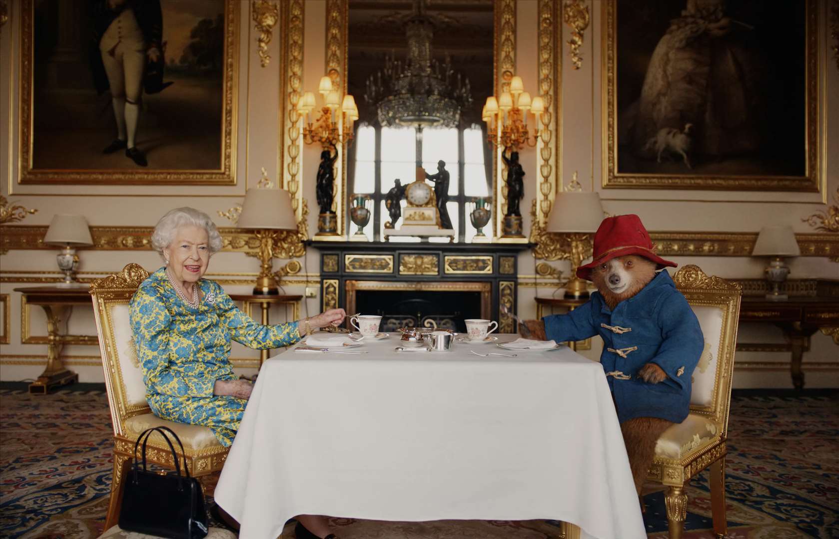 The Queen met Paddington Bear at Buckingham Palace (Buckingham Palace/Studio Canal/BBC Studios/Heyday Films/PA)