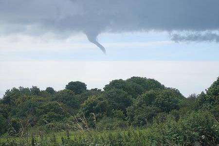 Water spout over Dover