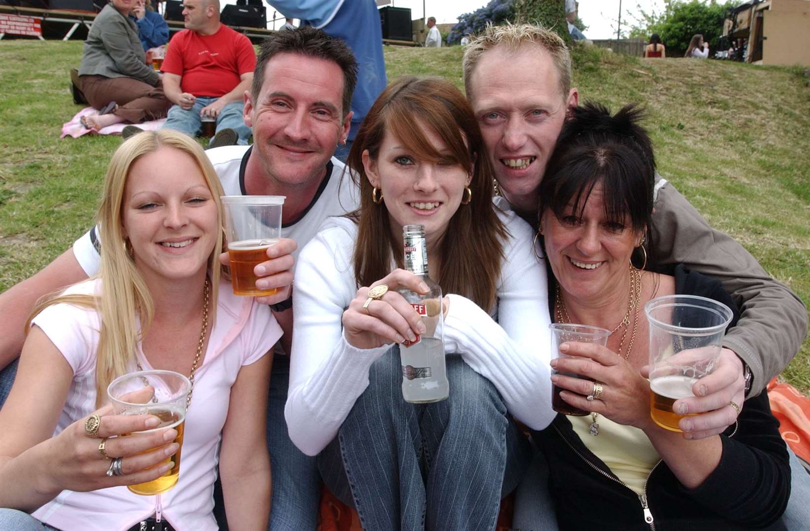 Punters at The Coach and Horses pub in Strood in May 2005. The pub, dating back to 1754, is still going today. Picture: Jim Rantell