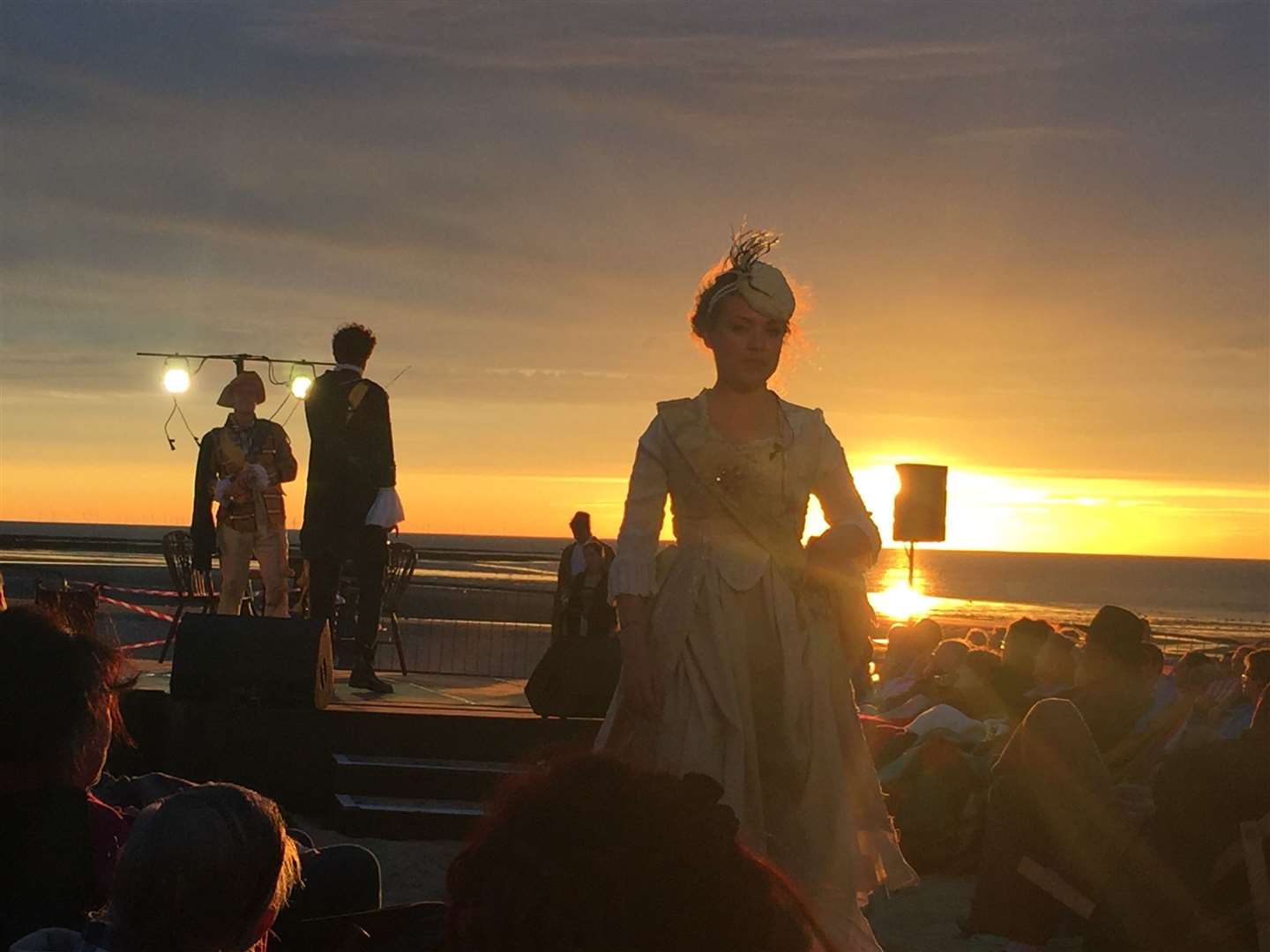 Changeling Theatre perform on Margate beach Picture: Flic Roberts