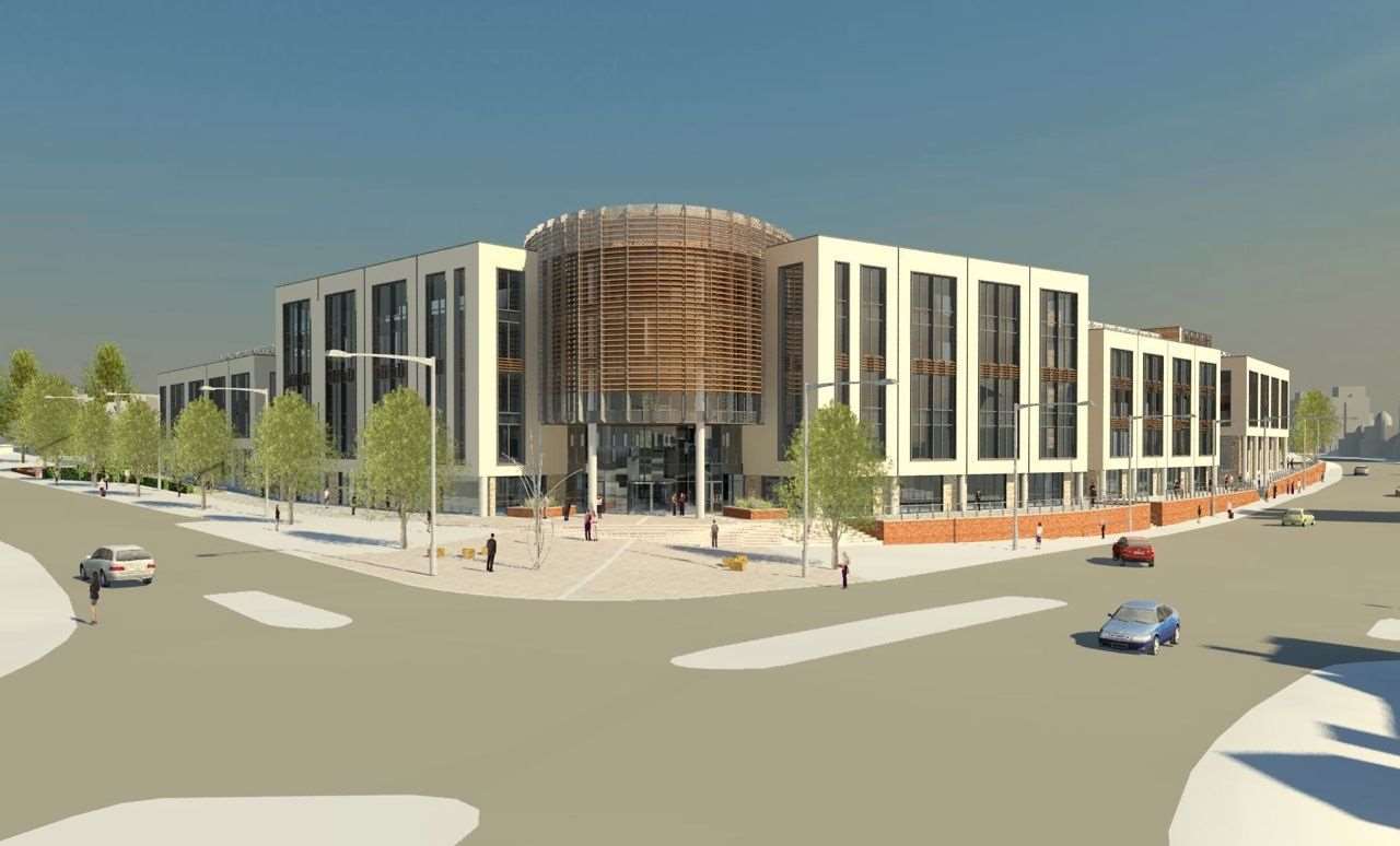 An artist's impression of the new Ashford town centre college