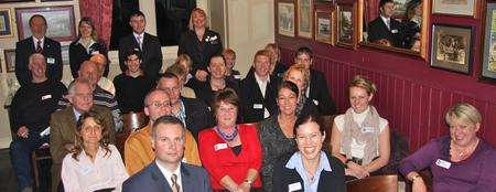 Members celebrate the inaugural meeting of the South Maidstone Business Association in Staplehurst.